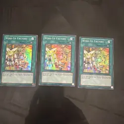 X3 Wind-Up Factory Unlimited YuGiOh Generation Force #GENF-EN054 LP - Image 1