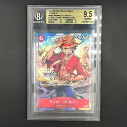 One Piece Card Game Monkey D Luffy P-001 Championship Promo BGS 9.5 Japanese - Image 1