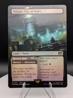Midgar, City of Mako Borderless FOIL: Rare 0313: Final Fantasy MTG (NM) - Image 1