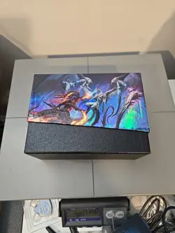 Magic MTG Final Fantasy Gift Bundle EMPTY Storage Deck Box With Poster + Tokens - Image 1