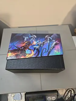 Magic MTG Final Fantasy Gift Bundle EMPTY Storage Deck Box With Poster + Tokens - Image 3