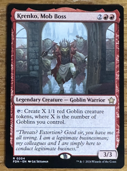 MTG Foundations, Krenko, Mob Boss - Image 1