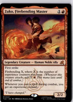 Zuko, Firebending Master Avatar Last Airbender: Eternal-Legal Regular LP M 0127 - Image 1