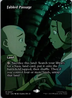 Fabled Passage M0057 Borderless Avatar TLA Land Magic The Gathering MTG NM - Image 1
