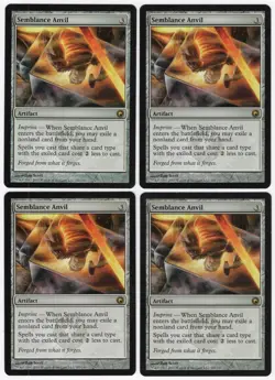 Semblance Anvil x4 4x 2010 Scars of Mirrodin PLAYSET Rare Artifact MTG SP-NM AZ5 - Image 1