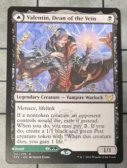 VALENTIN DEAN OF THE VEIN /LISETTE ROOT 161 Strixhaven School of Mages MTG Magic - Image 1