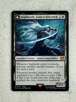 2025 Magic MTG Final Fantasy Sephiroth Fabled SOLDIER One-Winged Angel #0115 NM - Image 1