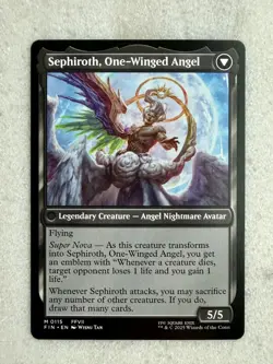 2025 Magic MTG Final Fantasy Sephiroth Fabled SOLDIER One-Winged Angel #0115 NM - Image 2