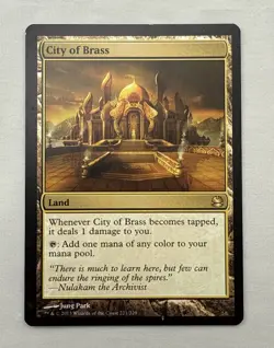 City of Brass x1 MTG Modern Masters 1x Magic Excellent Light Play EX LP - Image 1