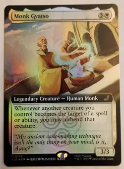 Monk Gyatso TLE #173 Extended Art Rare Foil NM+ - Image 1