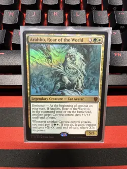 Arahbo, Roar of the World NEAR MINT FOIL #35 Commander 2017 - Image 1