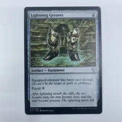 MTG Lightning Greaves C17 #215 LP Artifact Equipment Haste EDH Staple - Image 1