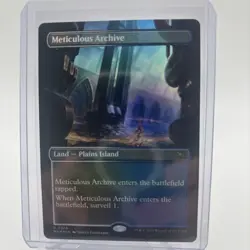 METICULOUS ARCHIVE 2024 MTG MURDERS AT KARLOV MANOR FOIL BORDERLESS RARE LAND!!! - Image 1