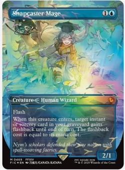 Snapcaster Mage (Borderless) Chocobo Track Foil - Final Fantasy MTG FIC 0469 NM - Image 1