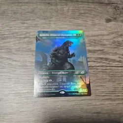MTG Godzilla, Primeval Champion *FOIL* Ikoria: Lair of Behemoths Pristine Cond - Image 1