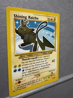 Pokemon Card TCG Shining Raichu Neo Destiny Secret Rare Holo 111/105 - LP - Image 2