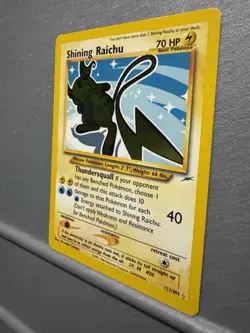 Pokemon Card TCG Shining Raichu Neo Destiny Secret Rare Holo 111/105 - LP - Image 3