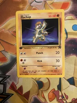 Pokemon TCG Machop Team Rocket 59 Regular 1st Edition Common Near Mint - Image 1