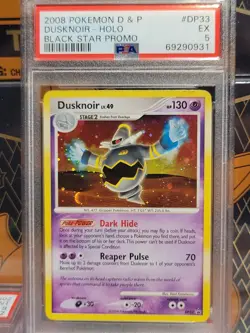 PSA 5 2008 Dusknoir Diamond and Pearl Promo Holo #DP33 - Image 1