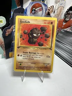 Geodude 1st Edition 47 62 1999 Fossil Set Wotc Vintage Pokemon Card First - Image 1