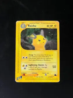 Raichu 27/144 Rare Skyridge Pokemon Card HP - Image 1