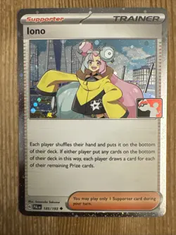 Iono 185/193 Holo - Play! Pokemon Stamped Prize Pack Series 5 - NM - Image 1