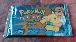 Topps Pokemon Series 2 8 Trading Cards Including 1 Foil Card Factory Sealed - Image 1