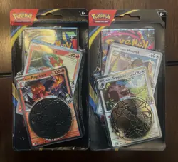 Pokemon TCG Phantasmal Flames Blister Bundle Magcargo & Greedent Sealed NEW - Image 1