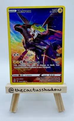 Pokemon Sword & Shield Brilliant Stars Trainer Gallery Holo Zekrom TG05/TG30 -NM - Image 1