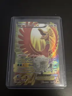 Pokemon TCG Ho-Oh EX Full Art Ultra Holo Rare Card 121/122 XY Breakpoint - Image 1