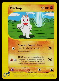 Pokemon Card - Machop Skyridge 74/144 Common Non Holo - Image 1