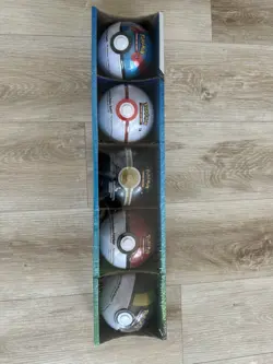 Pokemon Costco Pokeball Tin 5 Pack TCG 2022 - Image 1