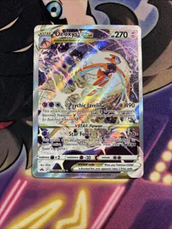 Deoxys VSTAR - GG46/GG70 - Pokemon Crown Zenith Galarian Gallery Ultra Card NM - Image 1