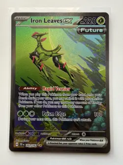 Pokemon TCG Iron Leaves EX Scarlet & Violet Temporal Forces 203/162 - NM / M - Image 3