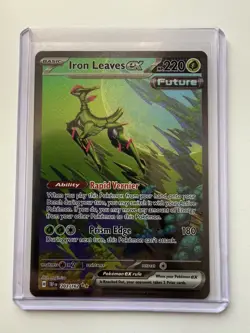 Pokemon TCG Iron Leaves EX Scarlet & Violet Temporal Forces 203/162 - NM / M - Image 4
