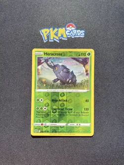 Pokemon TCG Heracross Astral Radiance 008/189 Reverse Holo LP. - Image 1
