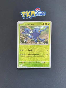 Pokemon TCG Heracross Paldea Evolved 006/193 Reverse Holo NM. - Image 1