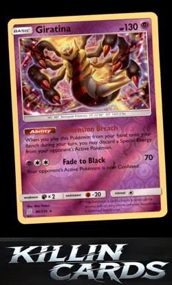 Reverse Holofoil Giratina 86/236 Pokemon Holo Rare SM - Unified Minds Card NM - Image 1