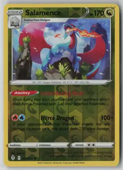 Salamence 109/203 Pokemon Evolving Skies Reverse Holo Near Mint (NM) 1 - Image 1