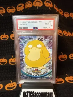 1999 Topps Pokemon TV Psyduck PSA Gem MT 10 Vintage Pokemon - Image 1
