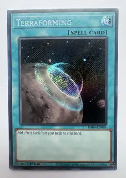 Terraforming (Secret Rare) RA04-EN084 Quarter Century Stampede 1st Ed Yugioh - Image 1