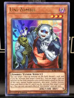 Yugioh Uni-Zombie BLRR-EN074 Ultra Rare 1st Ed NM HOLO - Image 3
