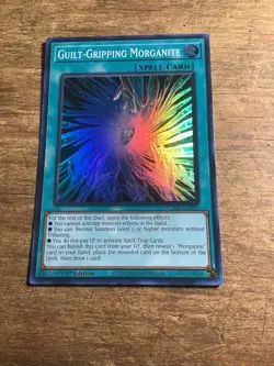Yugioh Guilt-Gripping Morganite DUAD-EN070 1st Edition Super Rare Presale - Image 1
