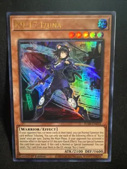 Yu-Gi-Oh TCG - K9-17 Izuna Ultra Rare - Justice Hunters JUSH-EN031 - NM - Image 1