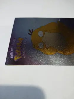 New Pokemon Psyduck Danone Promo Card Stadium TIP Shiny Foil #54 Rare Silver - Image 5