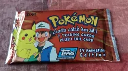 Topps Pokemon Gotta Catch'em All! 7 Trading Cards Plus 1 Foil FACTORY SEALED - Image 1