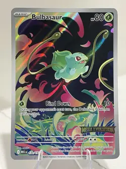 Bulbasaur Stamped Promo Card 133/132 Pokemon TCG Mega Evolution Near Mint - Image 1