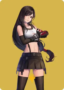 Tifa, Martial Artist Art Card (Gold-Stamped Planeswalker Symbol) FINAL FANTASY A - Image 1