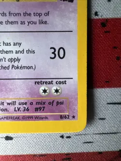 Hypno 8/62 Fossil Holo 1999 Tcg Pokemon Card VLP - Image 4