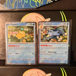 Psyduck MEP007 & Golduck MEP008 Promo Pokemon Cards Mega Evolution - Image 1